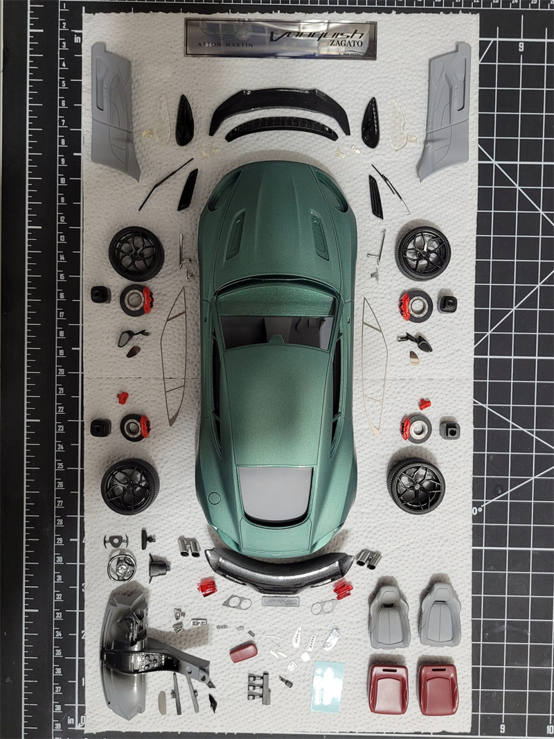Alpha Model resin kit has few parts and is easy to install
