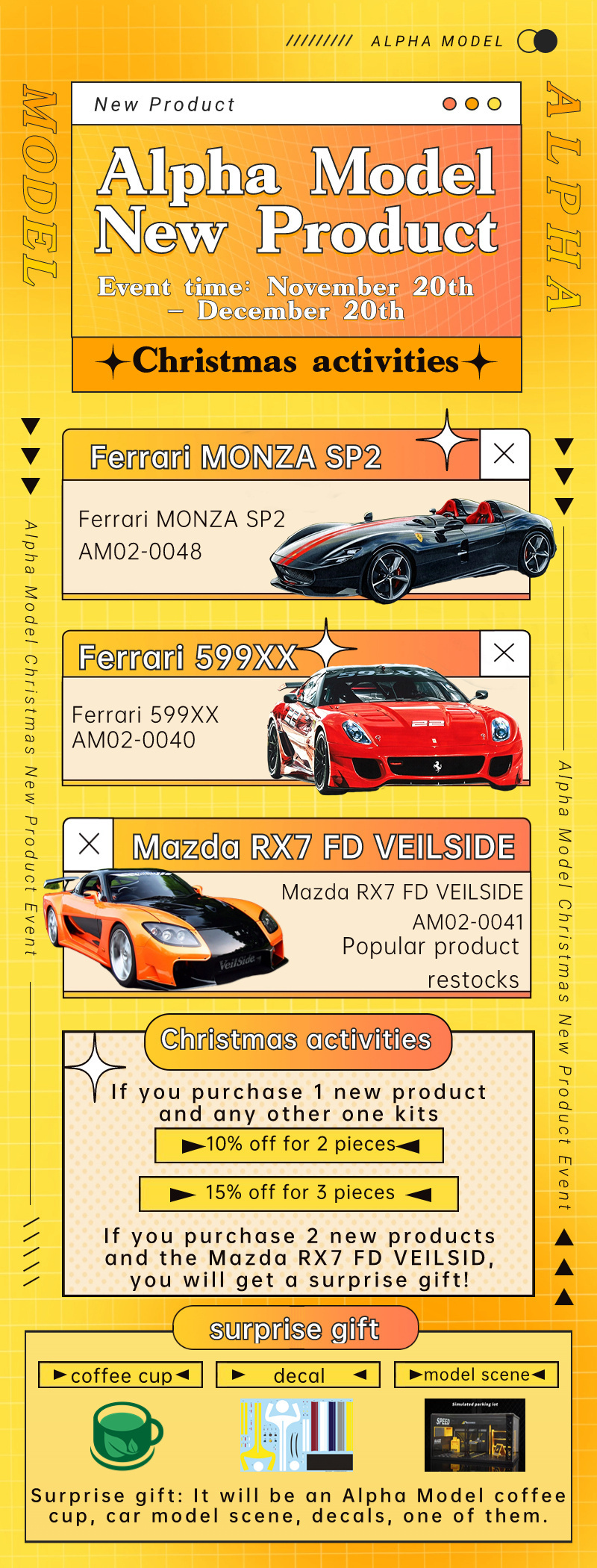 1:24 Ferrari 599XX - Full Resin Model Kit, AM02-0040