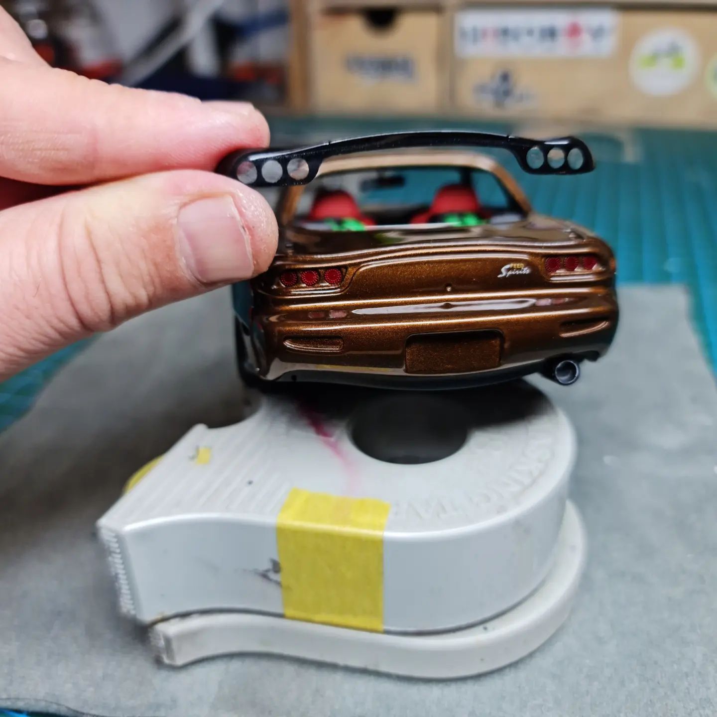 1/24 Scale Model Car Kit Mazda RX7 FD (FEED)魔王 Building by Alpha Model ...