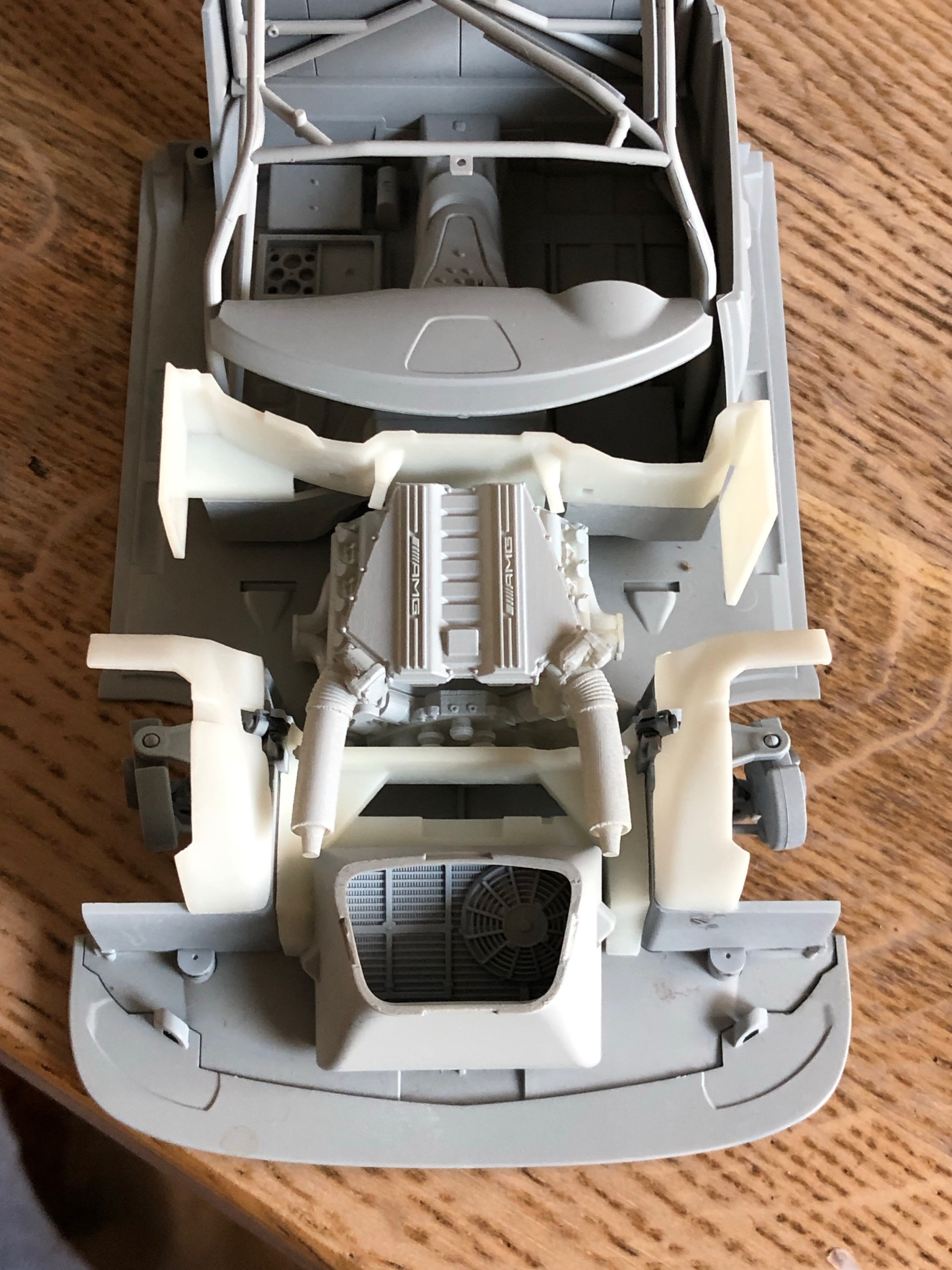 1/24 Scale Model Car Kit Mercedes AMG GT3 Door&Engine Detail