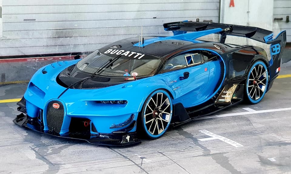 1/24 Bugatti Vision Gran Turismo alpha model，1/24 scale model cars，resin car model kits，Aftermarket Model Parts，aftermarket resin model car parts