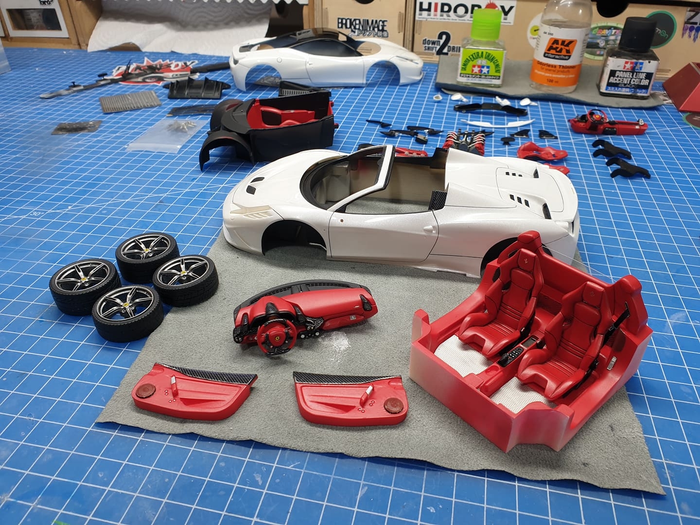 1/24 Ferrari 458 speciale alpha model，1/24 scale model cars，resin car model kits，Aftermarket Model Parts，aftermarket resin model car parts