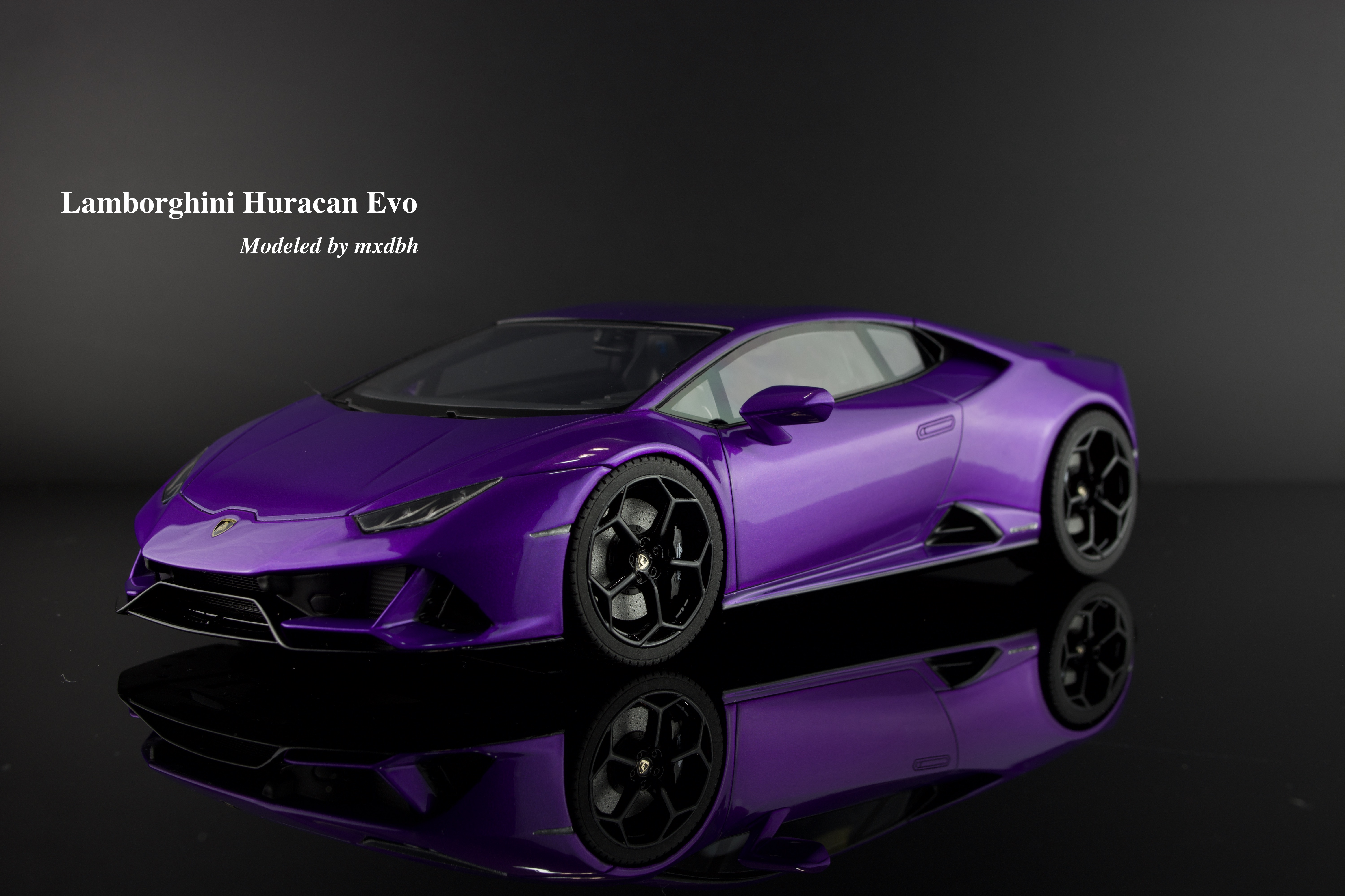 Lamborghini Huracan EVO-Alpha Model alpha model，1/24 scale model cars，resin car model kits，Aftermarket Model Parts，aftermarket resin model car parts