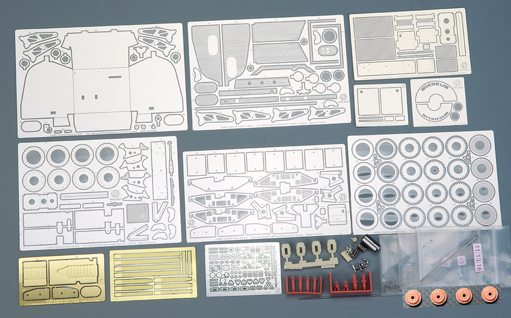 PE + Metal parts + Resin Hobby Design 1/24 CLK-GTR Detail Set for Tamiya kits 
