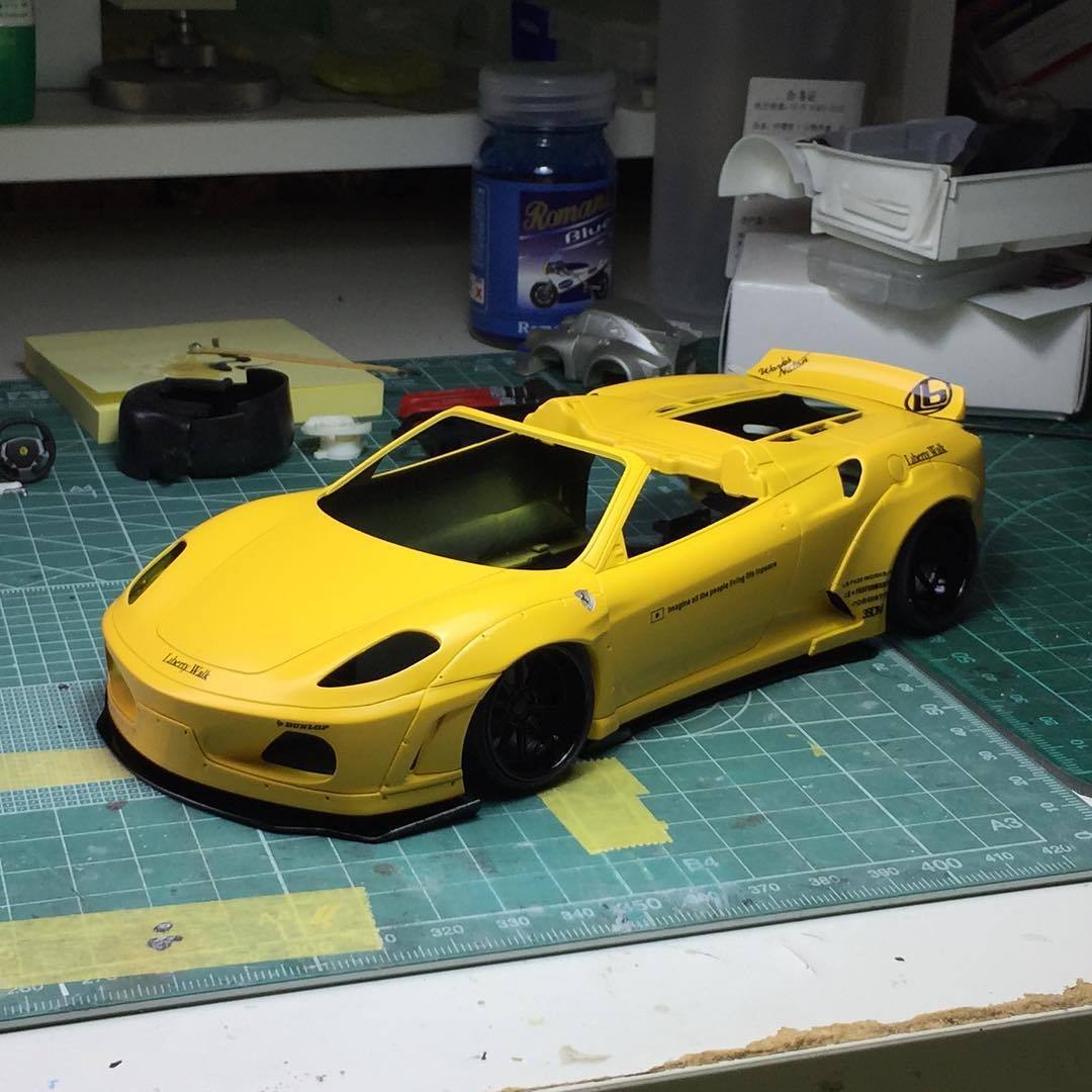 1/24 Scale Model Car Kit LB-Works Ferrari 430 Wide Body Kit