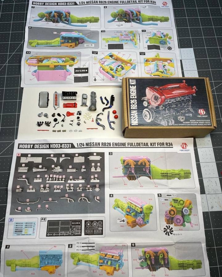 Wholesale 1/24 full detail kits | customized 1/24 full detail kits