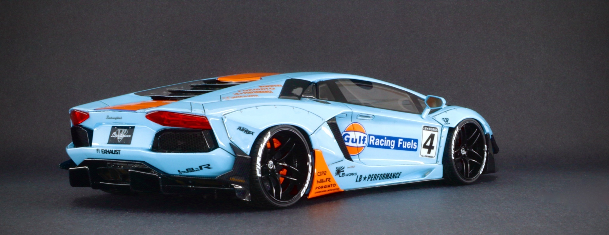 1/24 car model LB-Works Aventador 2.0 (Gulf) Full Detail Kit(HD03