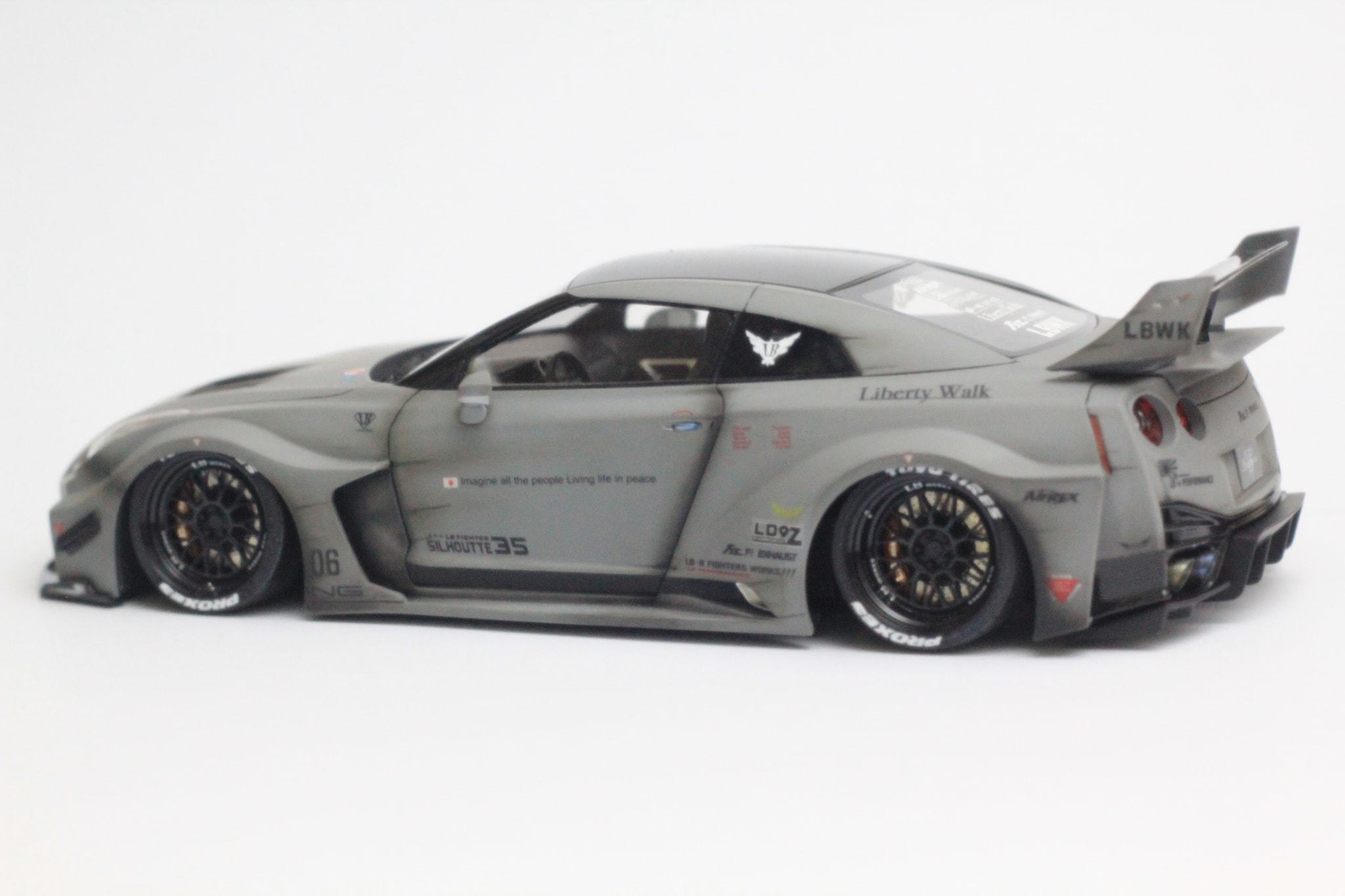 最安 model scale 1/24 car -Kit(HD03-0590)-HobbyDesign Trans Style) (Combat 35GT-RR GT Works LB-Silhouette kit GT