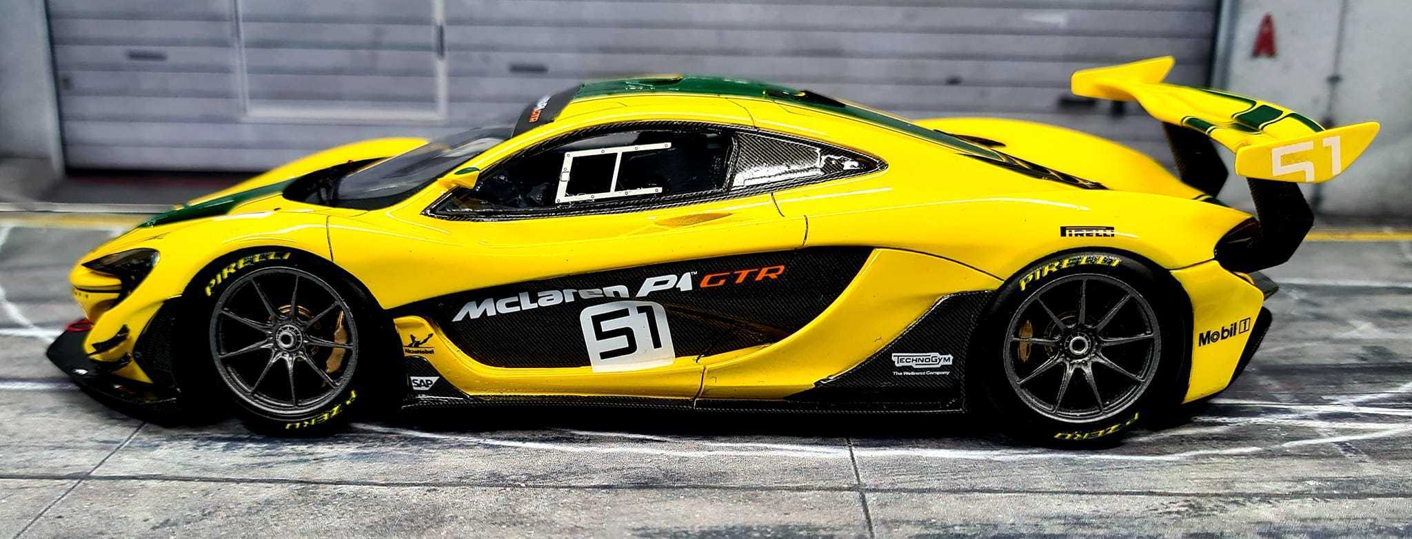 1/24 scale model car kit Mclaren P1 GTR-Alpha Model