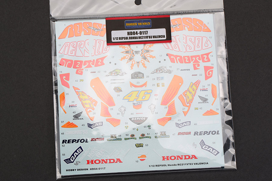 1/12 Scale Model Car Kit Repsol Honda RC211V