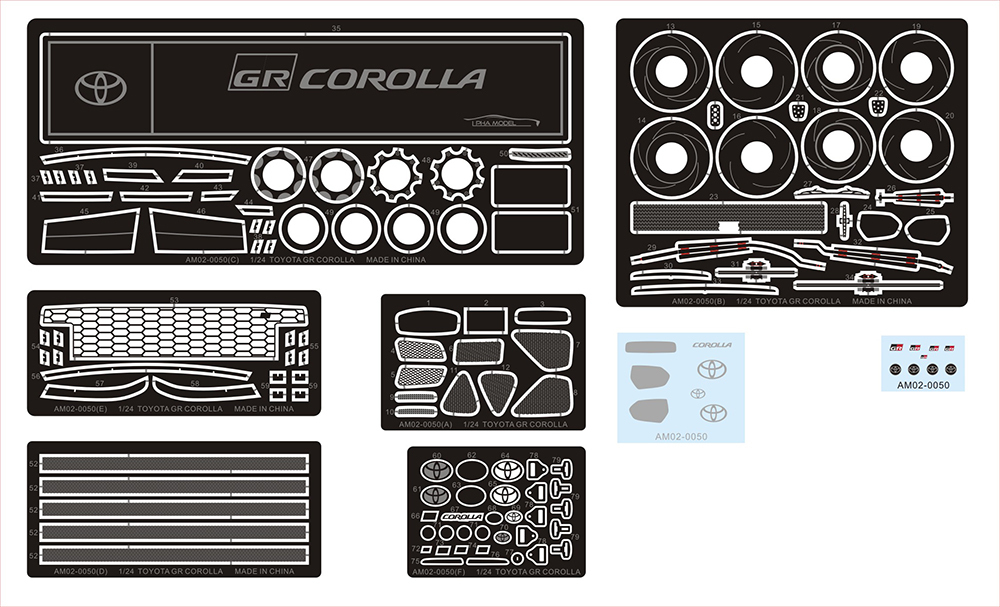 1/24 scale model car kit Toyota GR COROLLA-Alpha Model