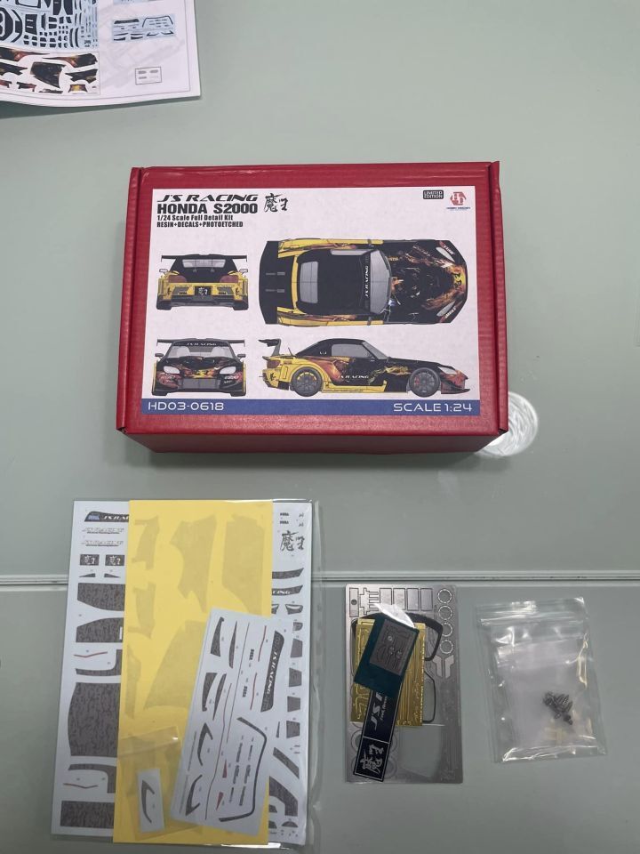 ﻿﻿1/24 scale model car kit JS' Racing Honda S2000 魔王 Full Detail Kit 