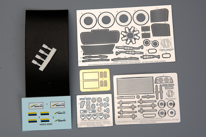 matter　キット5回分追加 1/24 Nissan R32 Trust Greddy & Gracer Aero Detail-up Sets For T