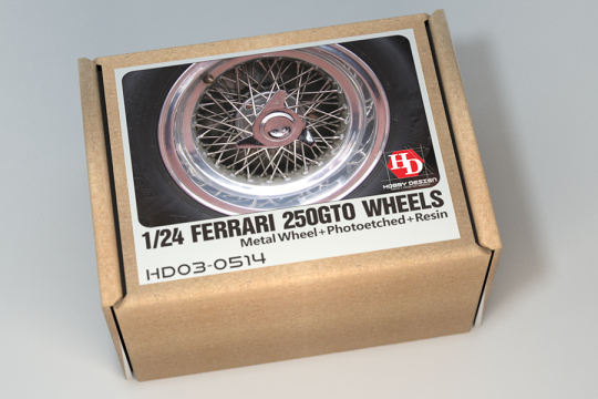 1/24 Ferrari 250GTO Wheels For F (PE+Resin+Metal Wheels)(HD03-0514)