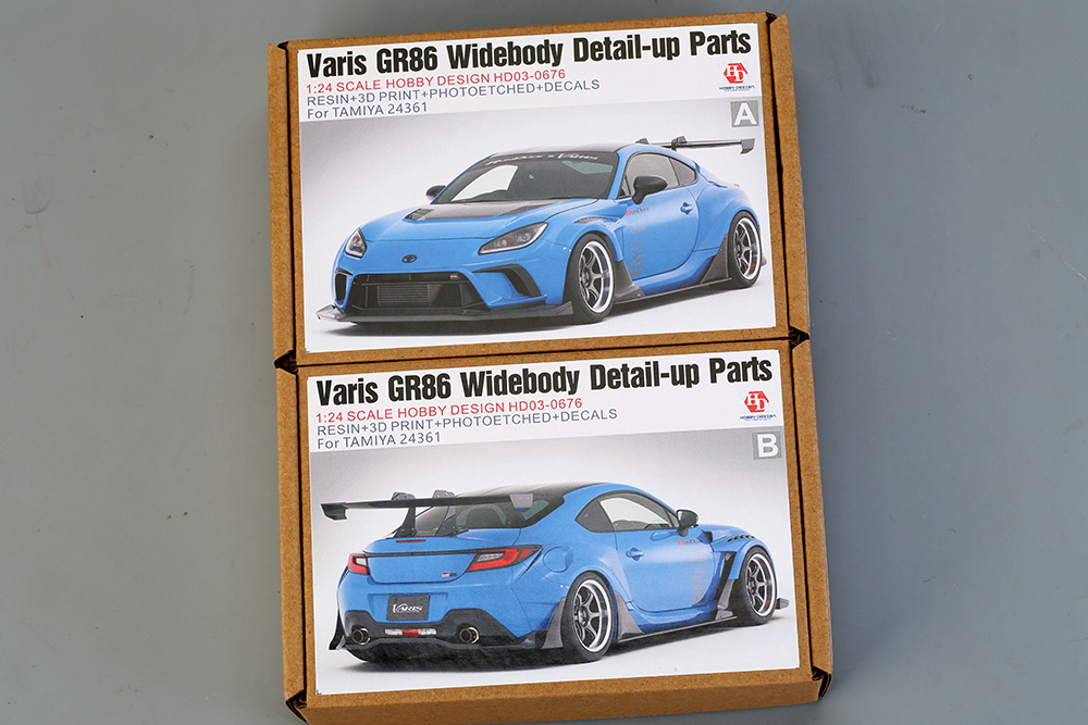 1/24 Varis GR86 Widebody Detail-UP Parts For T 24361（Resin+PE+