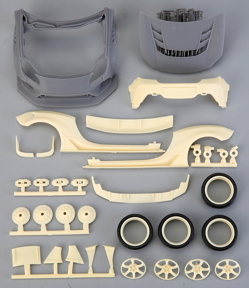 2024春の新作 GR86 Varis 1/24 Widebody 24361（Resin+ T For Parts Detail-UP カードファイト!! ヴァンガード