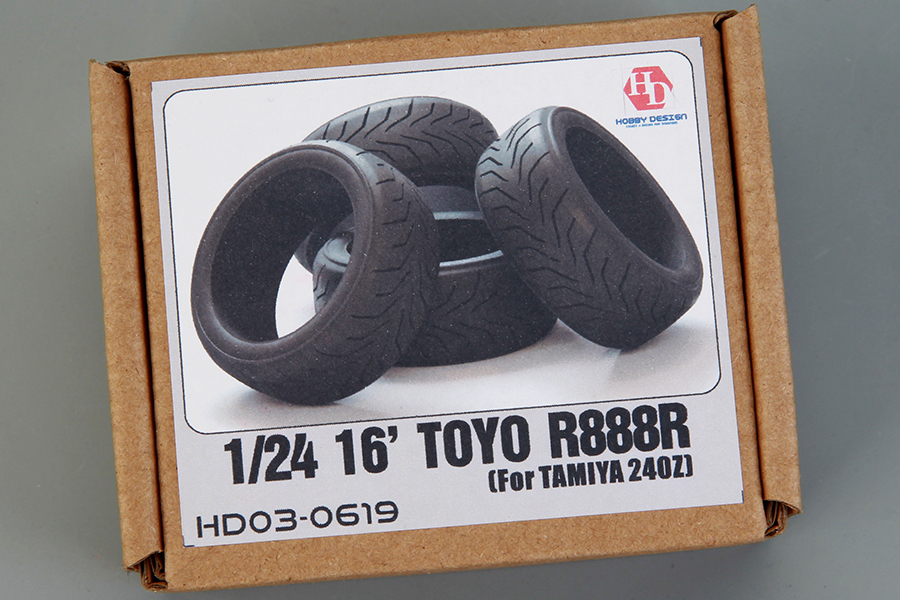 1/24 16' Toyo R888 Tires For T 240Z(HD03-0619)-HobbyDesign