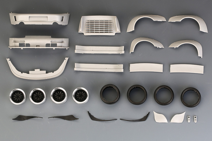 新版 RWB 1/24 Porsche Ver. For Kit Widebody 993 ポルシェ