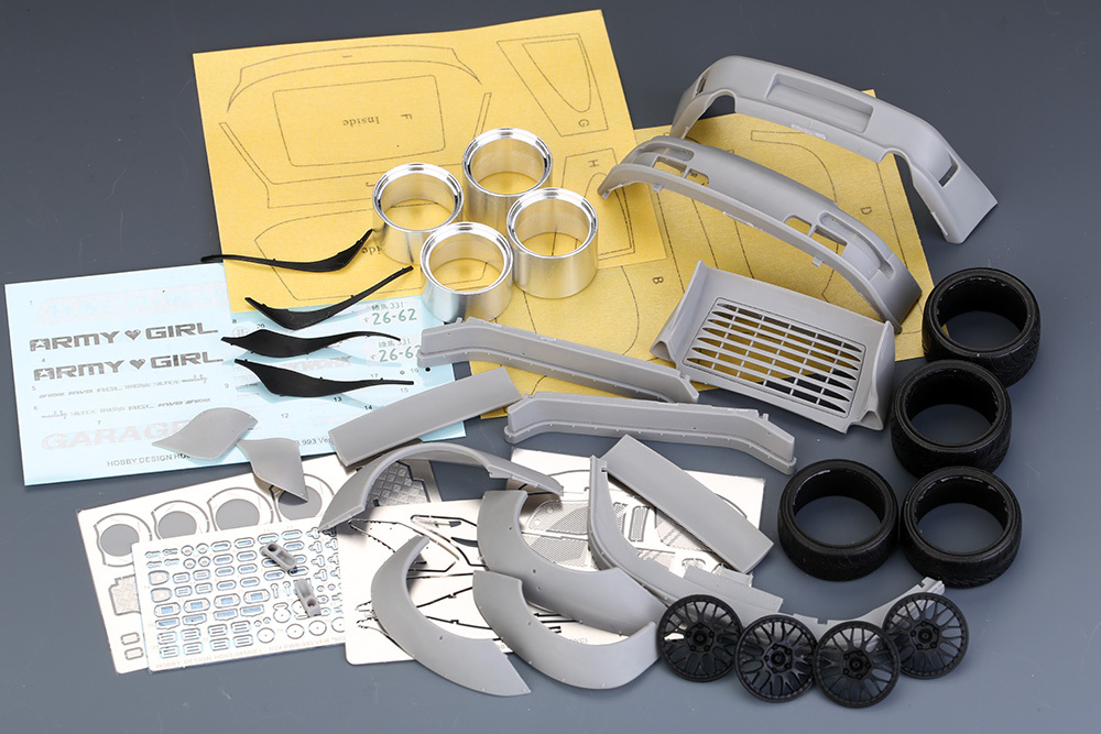 セール商品が満載 Widebody 993 Porsche RWB 1/24 Kit Ver. For ポルシェ