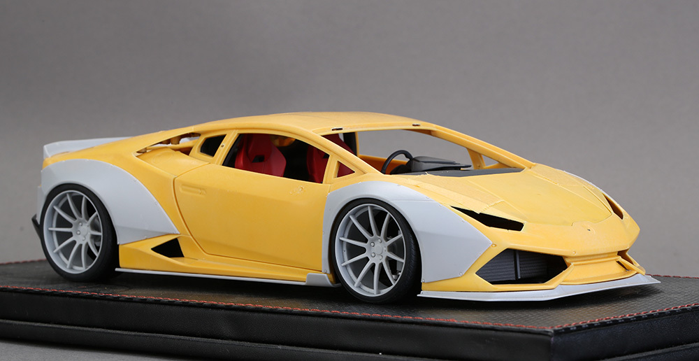 1/18 LB Performance Lamborghini Huracan For Autoart Huracan Wide Body  Kit(Resin+PE+Decals+Metal parts)(HD03-0442)-HobbyDesign