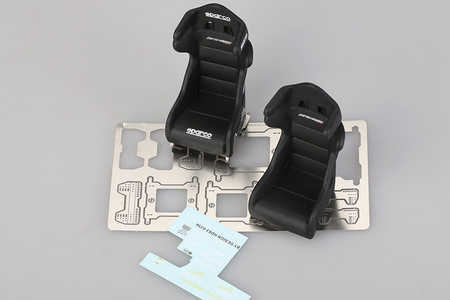 1/18 Sparco PRO-ADV Racing Seat(Resin+PE+Decals)(HD03-0356)—Alpha