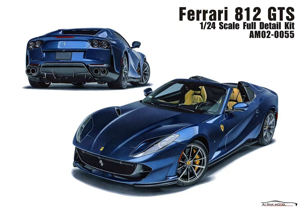 1/24 scale model car kit Ferrari 812 GTS-Alpha Model