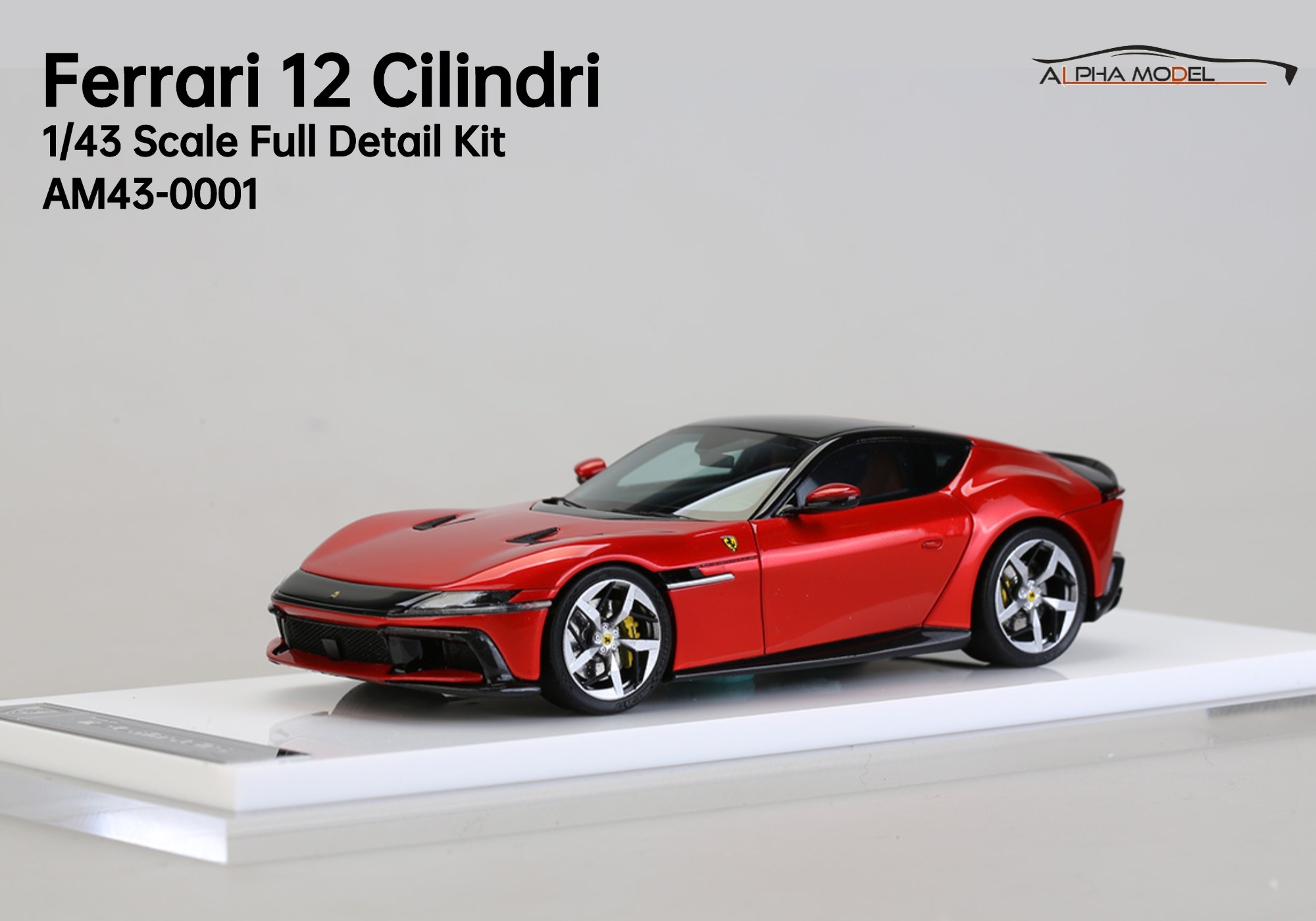 アルファモデル 1/43 フェラーリ 12チリンドリ レジンキット 1/43 scale model car kit Ferrari 12 Cilindri-Alpha Model