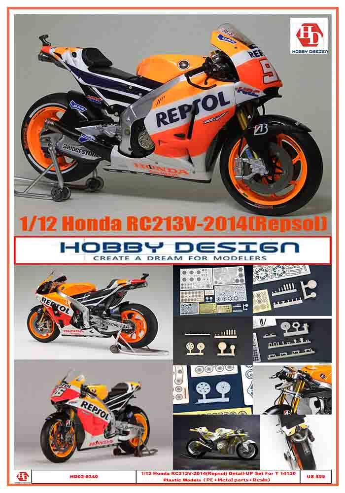 1/12 car model Honda RC213V-2014(Repsol) Detail-UP Set For T 14130