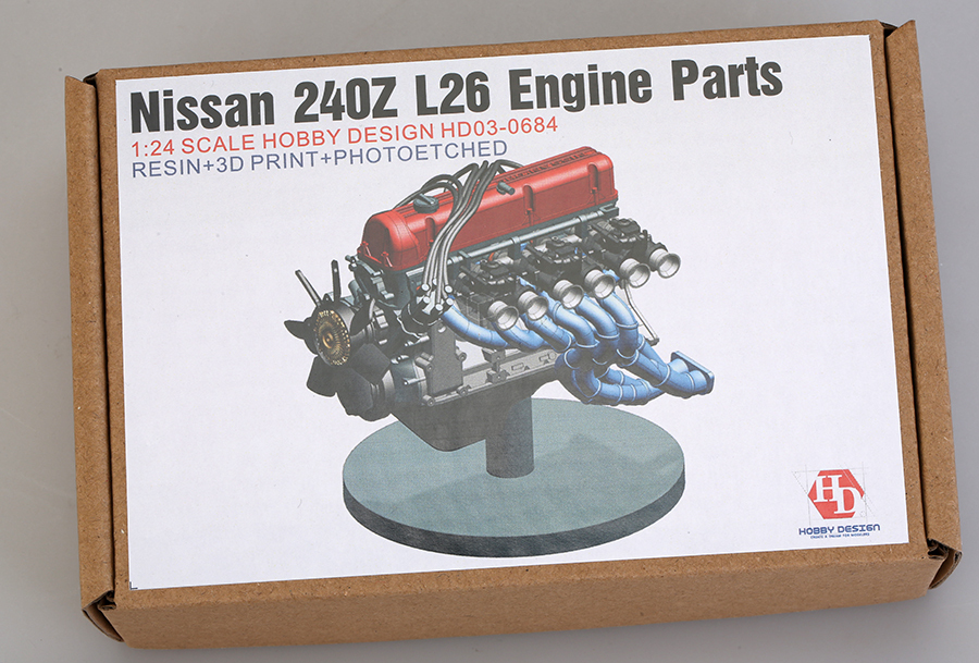 1/24 scale model Nissan 240Z L26 Engine Parts(PE+Metalparts+Resin) HD03 ...