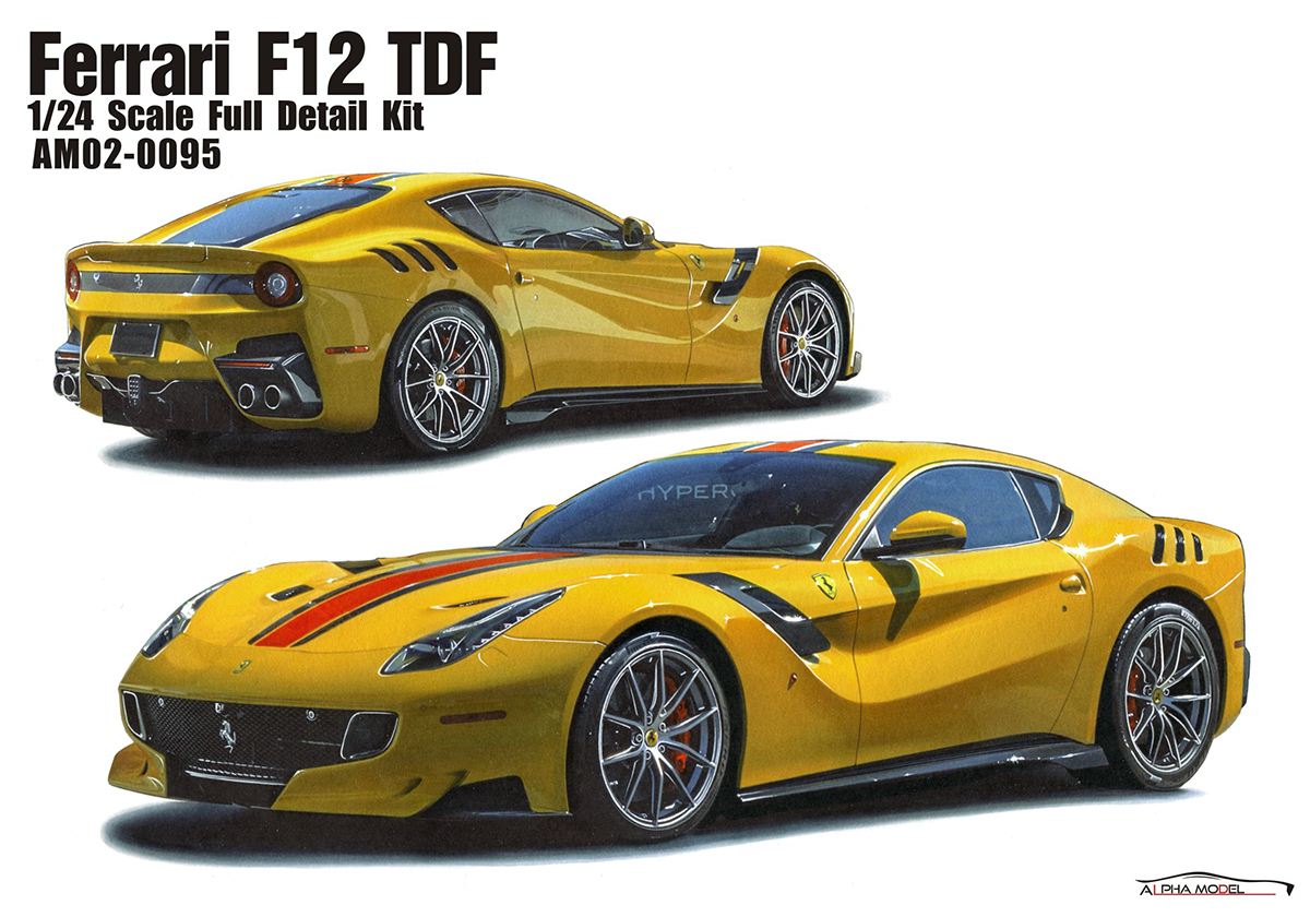 1/24 scale model car kit Ferrari F12 TDF-Alpha Model