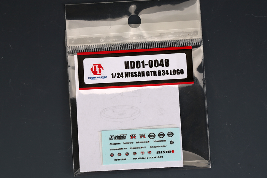 1/24 scale model Nissan GTR R34 Metal LOGO HD01-0048 -HobbyDesign