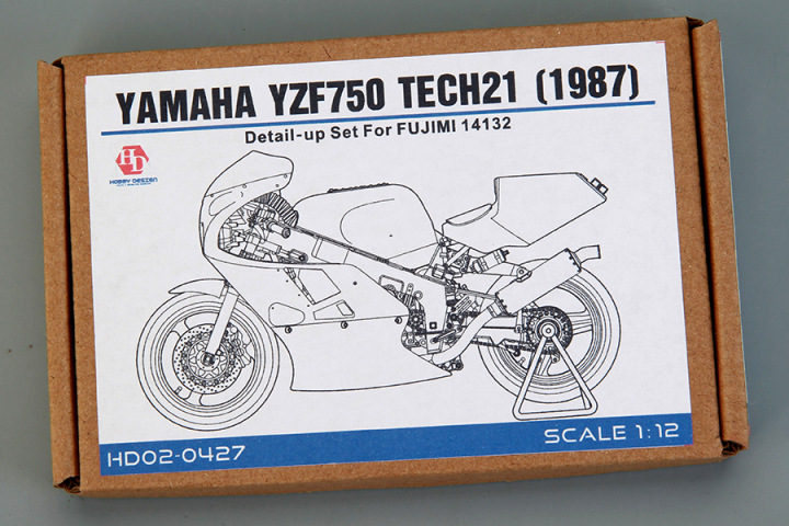 YAMAページ 1/12 scale model car kit Yamaha YZF750 TECH21(1987) Detail-up Set