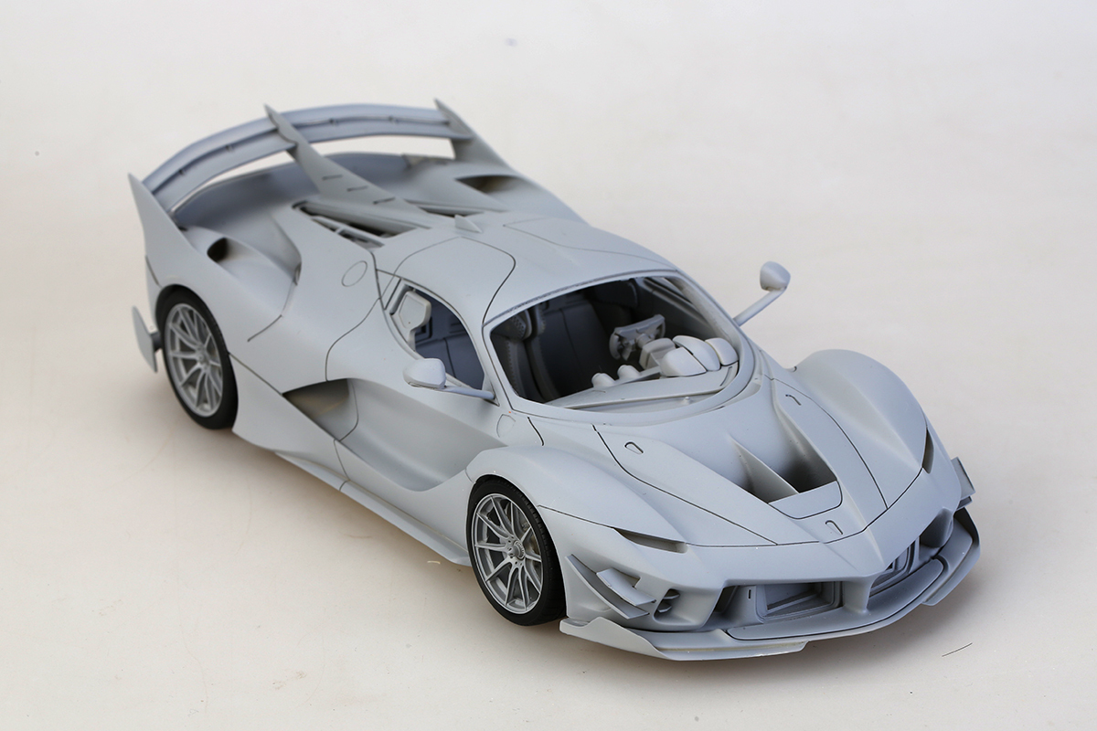 1/24 Ferrari FXX 模型 フレーム付き 1/24 scale model car kit Ferrari FXXK EVO-Alpha Model