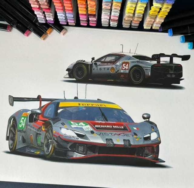Alpha Model Christmas Event Ferrari 296 GT3, Ferrari SF90 XX