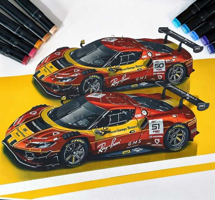 1/24 scale model car kit Ferrari 296 GT3-Alpha Model