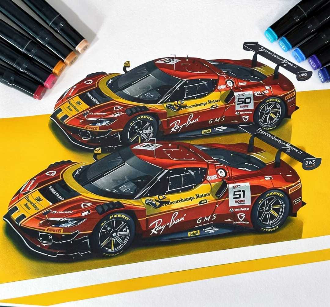 Alpha Model Christmas Event Ferrari 296 GT3, Ferrari FXX-K EVO