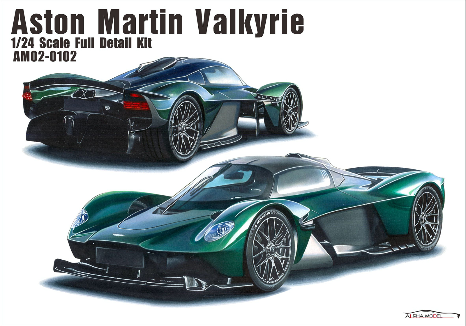 1/24 scale model car kit Aston Martin Valkyrie-Alpha Model