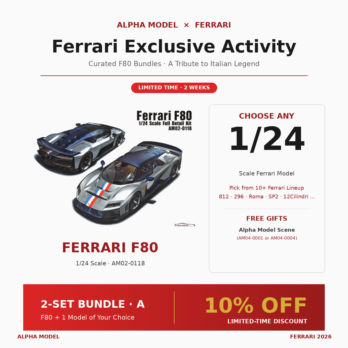 F80 + 1/24 Model Kit