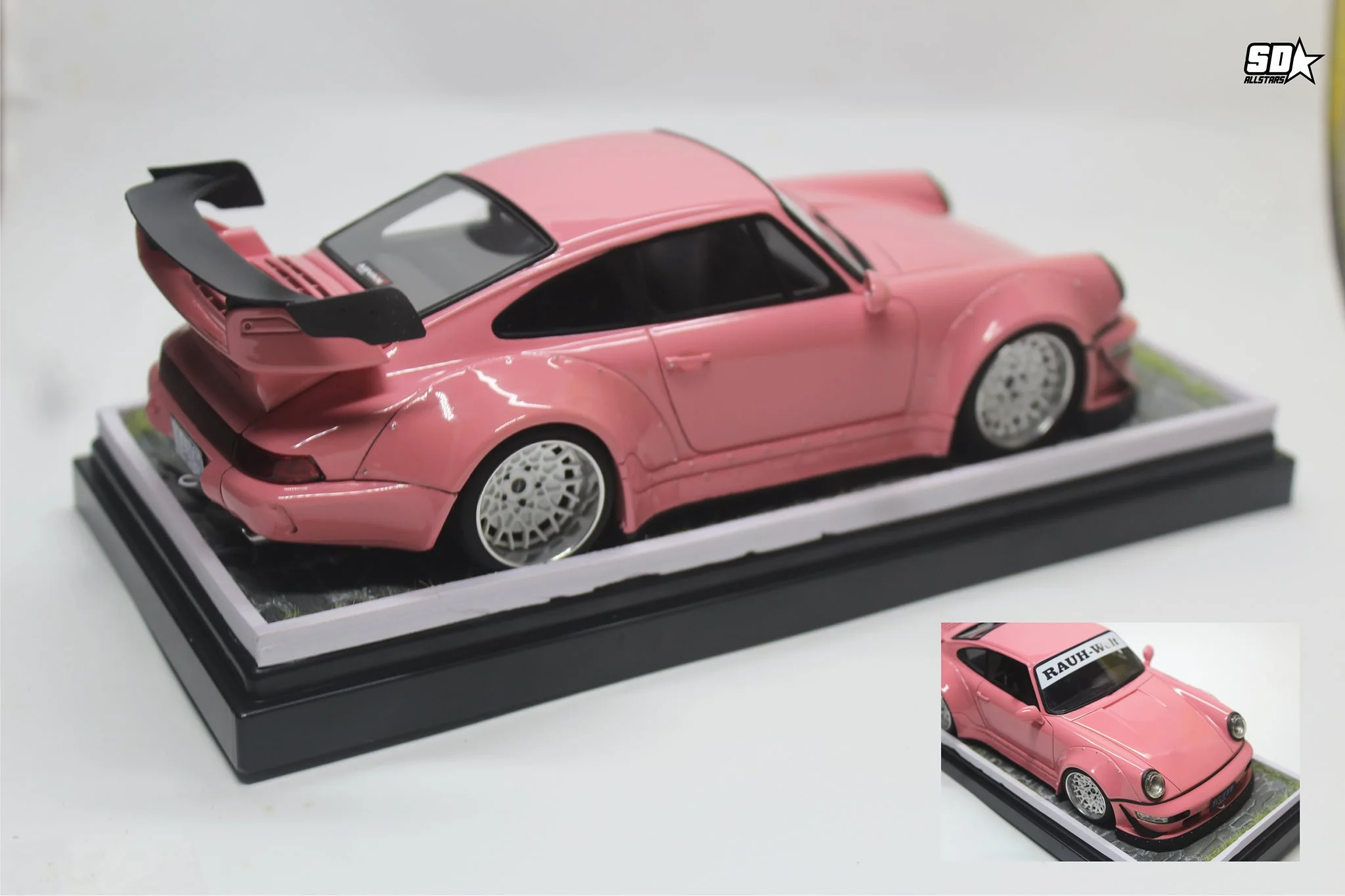 1/24 Scale Model Car Kit RWB Porsche 964 (Tail Wing) (Ver.A) Full Detail  Kit(HD03-0600)-HobbyDesign