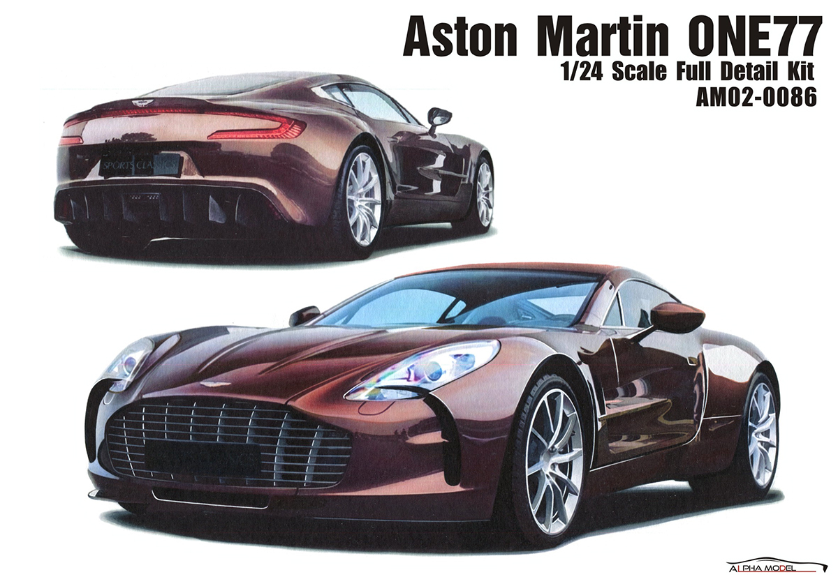 1/24 scale model car kit Aston Martin ONE77-Alpha Model