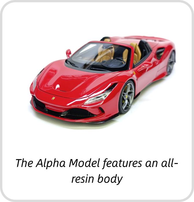 1/24 scale model car kit Ferrari F8 Spider——Alpha Model