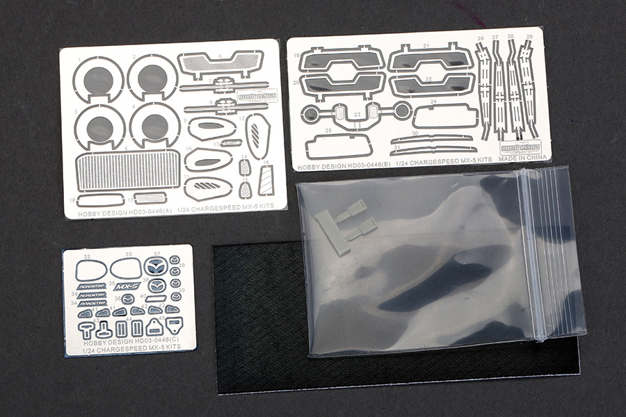 Hobby Design 1/24 Mazda MX-5 ディテールアップキット 1/24 Charge Speed Mazda MX-5 Bottom-Line Detail-up Set For T 24342