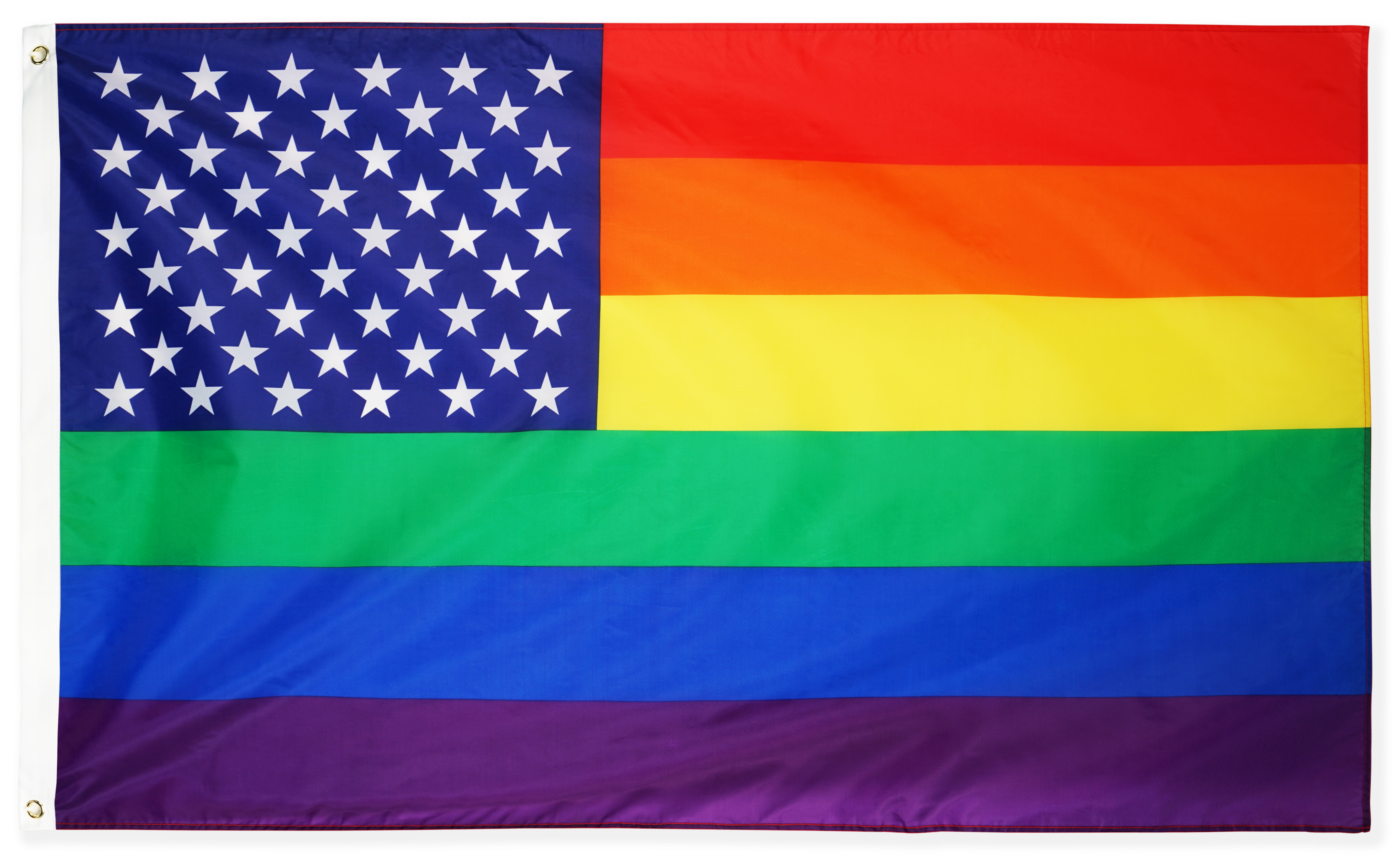 six colors of the gay flag