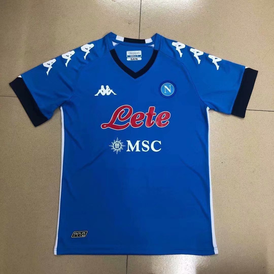 SSC Napoli 2020-21 Match Shirt Home Shirt Soccer Jersey on ...