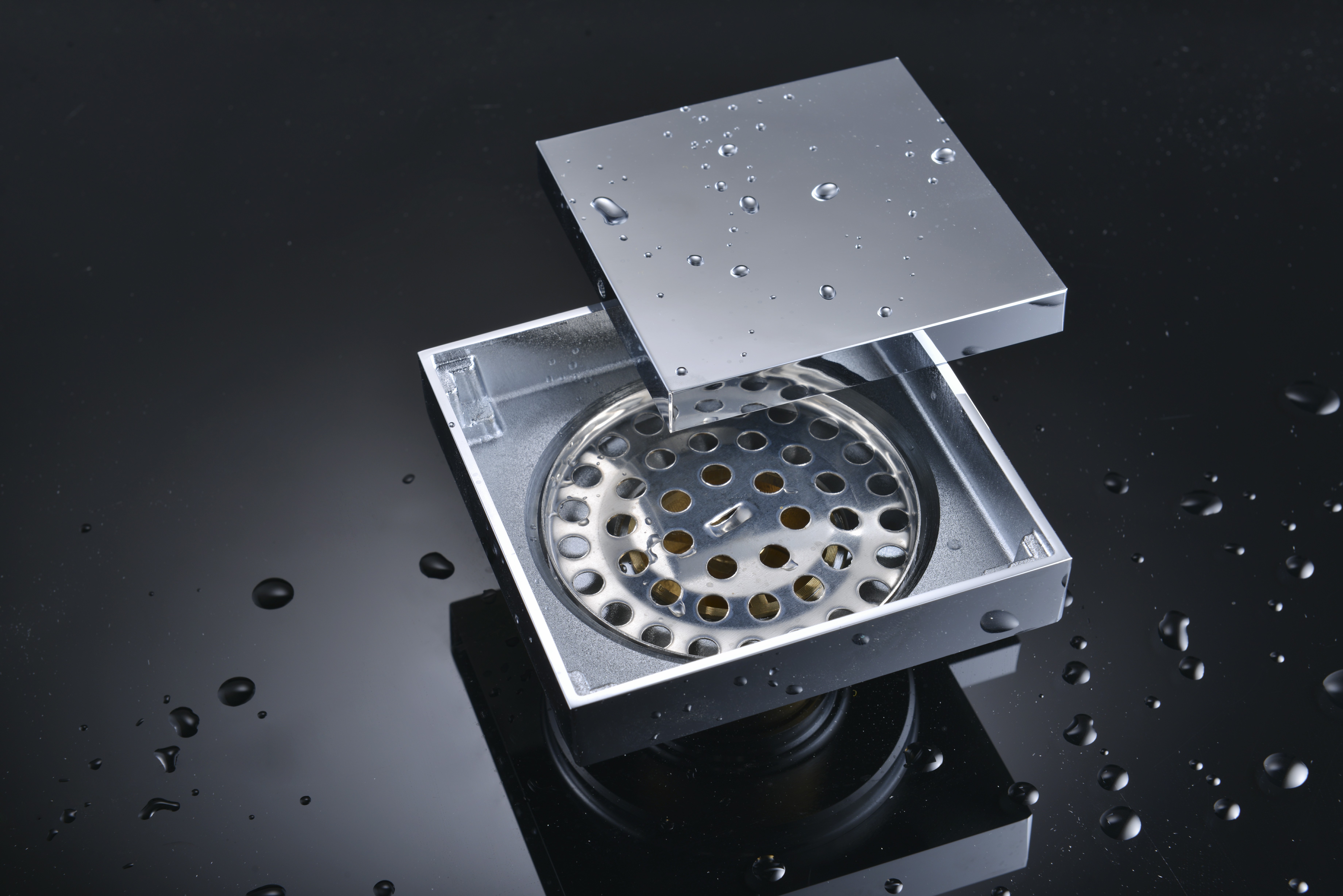 Shower Drain with hair trap