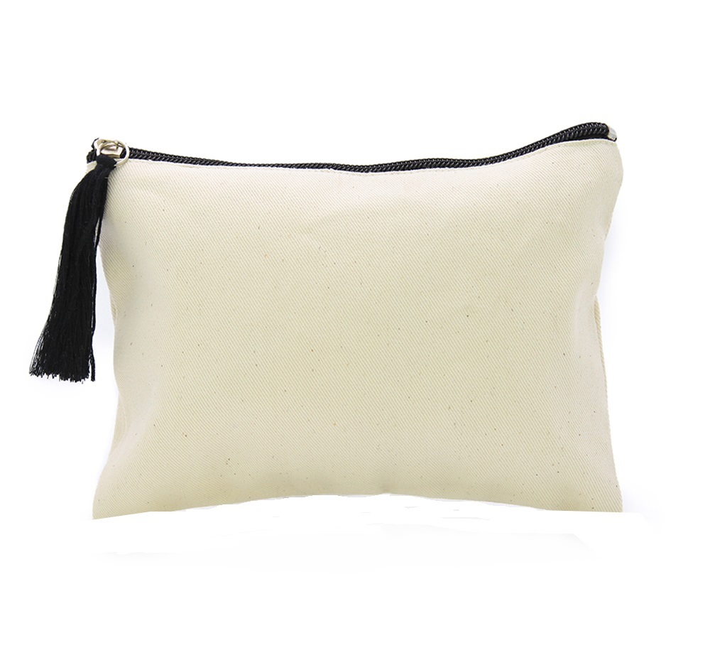 Cotton Canvas Cosmetic Bag Cotton Canvas Toiletry Bag Cotton Makeup