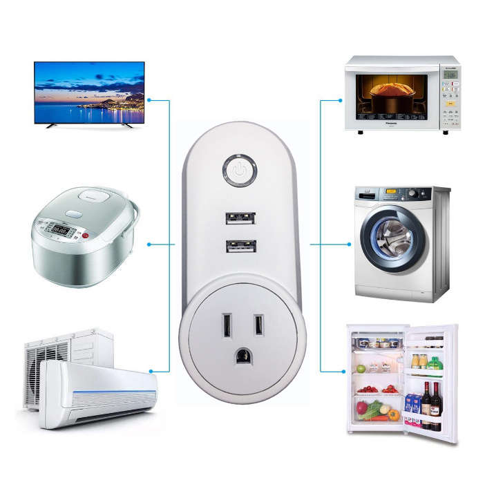 US Standard Mini Wifi Smart Home Power Plug Socket With Internet Remote/Timer Control
