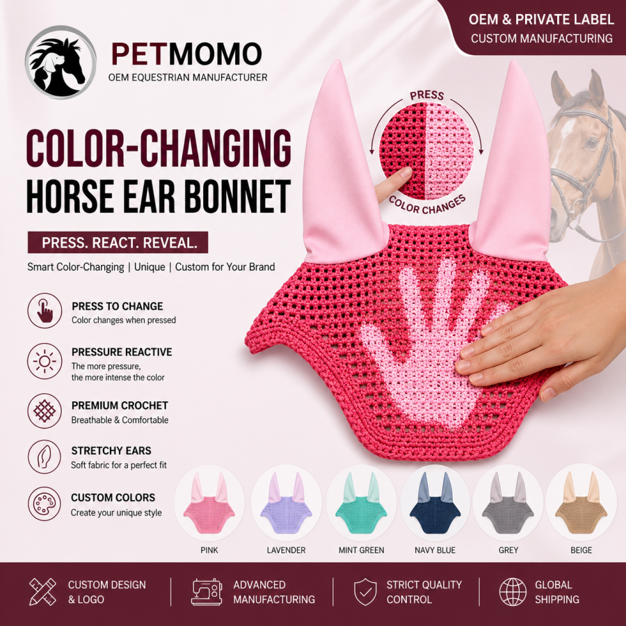 OEM Horse Ear Bonnets Manufacturer | Custom Fly Bonnets for Equestrian Brands