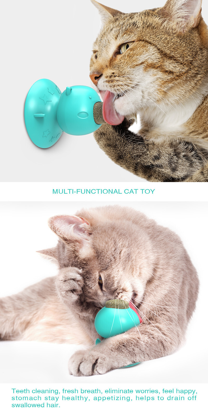 Pet Toys Cat Lick Toys Kitten Kitty Mint Licking Molar Suction Cup