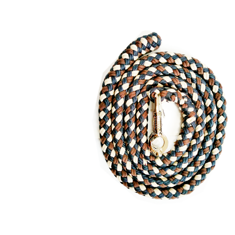 Braided Cotton Lead Rope with Trigger Bull Snap